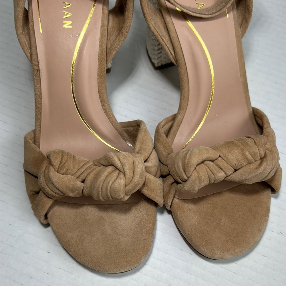 Cole Haan Grand 360 Suede Knot Strap Heels - Size 7B style W26291 - Picture 2 of 9